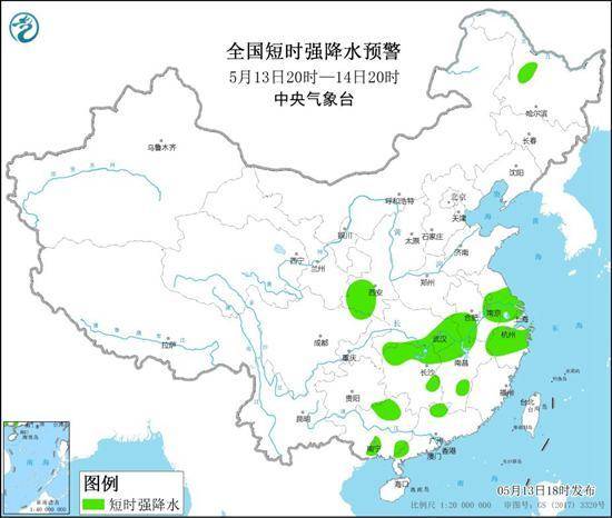 强对流蓝色预警！全国7省市有雷暴大风或冰雹天气