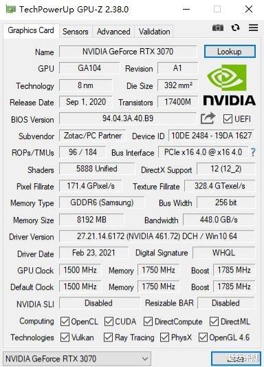 颜值漂亮，用料优秀！索泰(ZOTAC)RTX3070 PGF显卡 评测