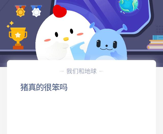 猪是不是如我们印象中的那么笨？蚂蚁森林今日答案