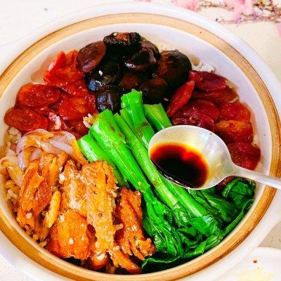 鲜美鳗鱼香肠煲仔饭