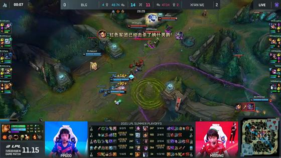 |LOL-LPL：上野灵性决策偷大龙逆转局势，WE连翻三盘3-0横扫BLG