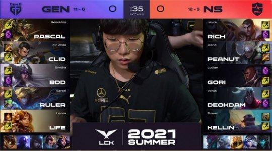 |英雄联盟：WE 3-0横扫BLG GEN 2-0击败NS