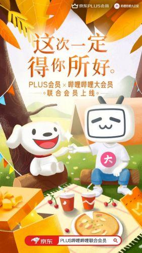 京东PLUS会员联手哔哩哔哩推出联合会员卡