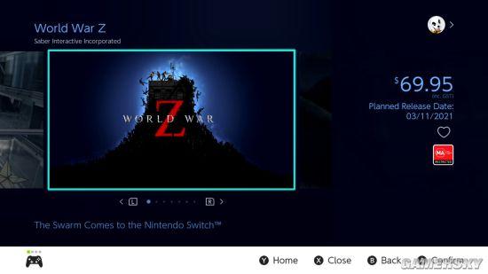 《僵尸世界大战年度版》11.3登陆NS 游戏截图曝光