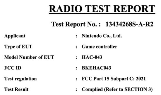 |FCC信息显示任天堂将为Switch推出新手柄