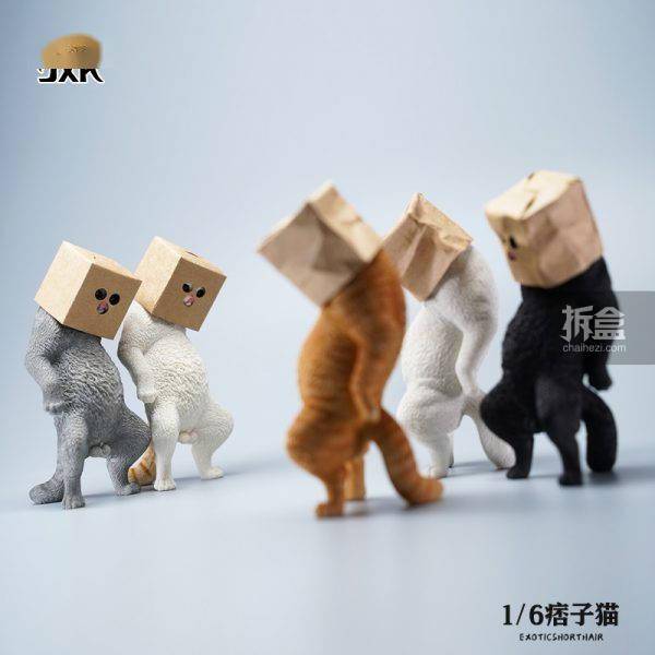 JXK STUDIO 1/6 痞子猫 JXK088 猫咪动物仿真模型手办