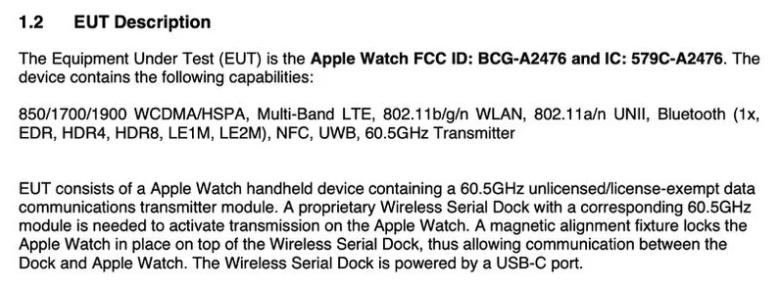 苹果 Apple Watch Series 7 支持 60.5 GHz 无线数据传输