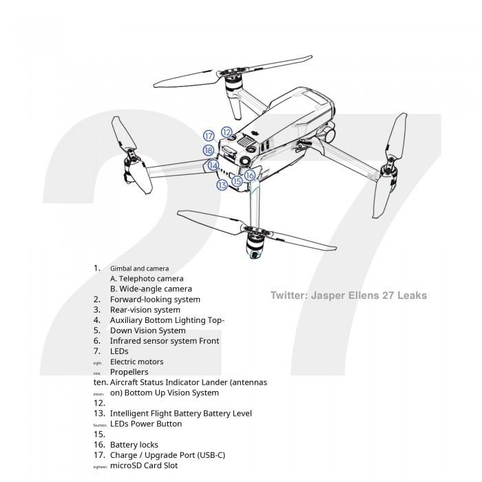 大疆Mavic 3 Pro消息曝光：双摄加持，46分钟续航