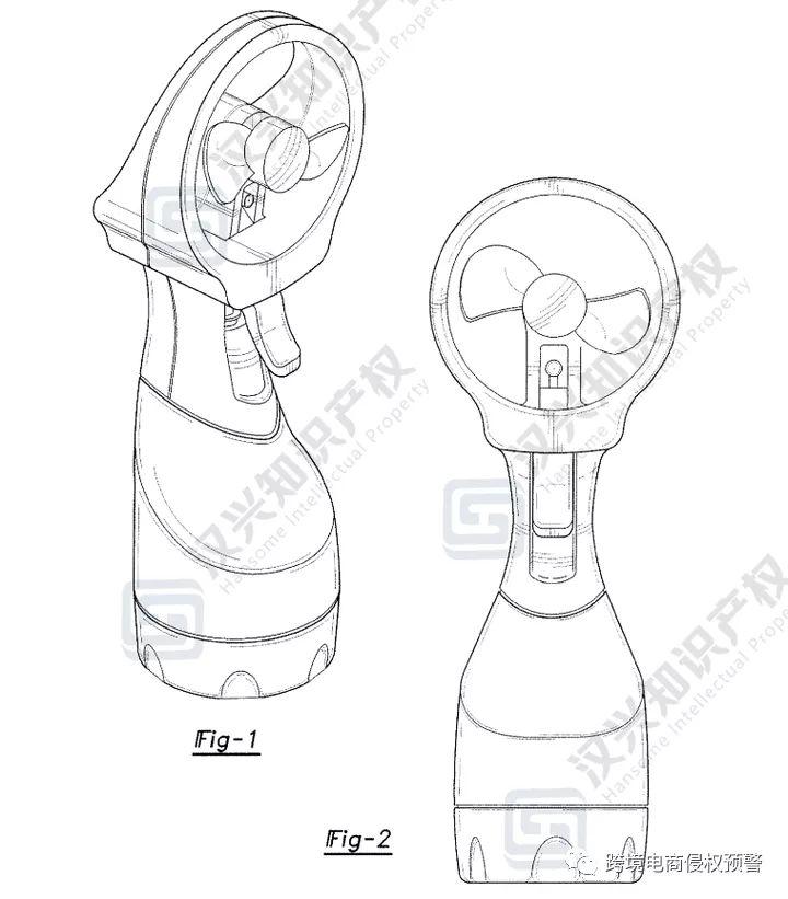 跨境电商防侵权预警：季节性热销品爆款喷雾风扇在美国站的外观专利检索分析