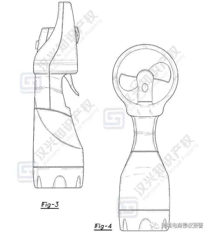 跨境电商防侵权预警：季节性热销品爆款喷雾风扇在美国站的外观专利检索分析