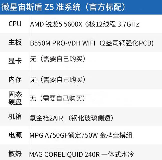 DIY果然更省钱，组装微星准系统，自己配的话至少能省1000多