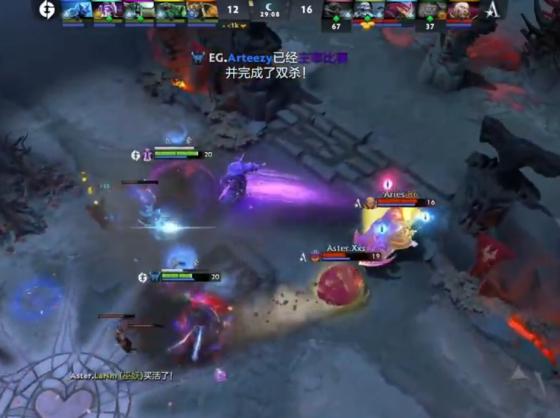 DOTA2-TI10小组赛：白学家缺阵，Aster 0-2不敌EG