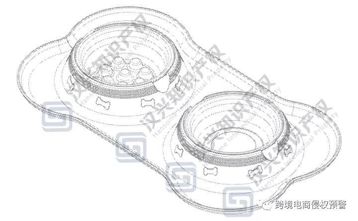 跨境电商防侵权预警：爆款骨形宠物碗在美国站的外观专利检索分析