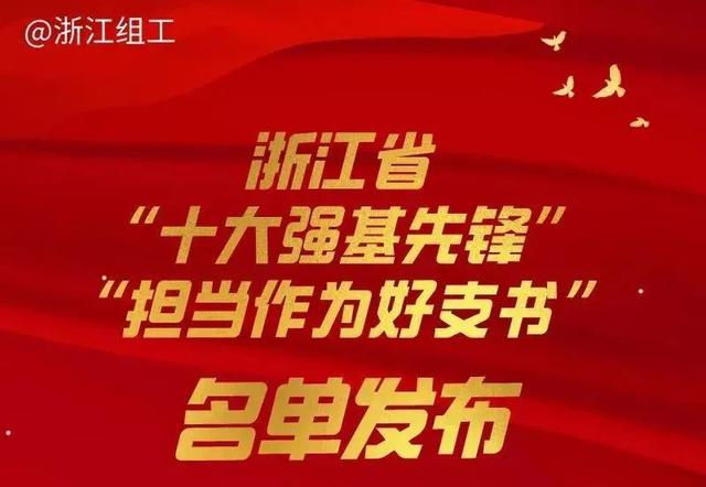 衢江区2人上榜！浙江省表彰“担当作为好支书”