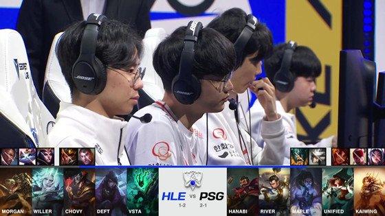 LOL-S11小组赛：LCK卡牌体系再显威力，HLE运营压制稳健战胜PSG