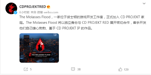 |CDPR收购波士顿新工作室 后者仍以独立身份进行开发