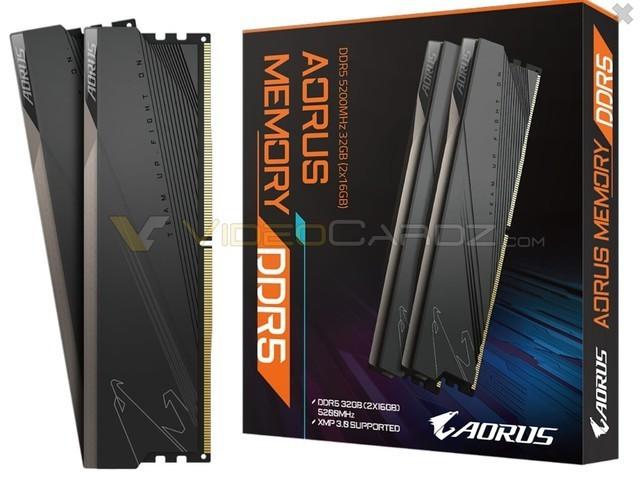 技嘉AORUS DDR5内存图片曝光