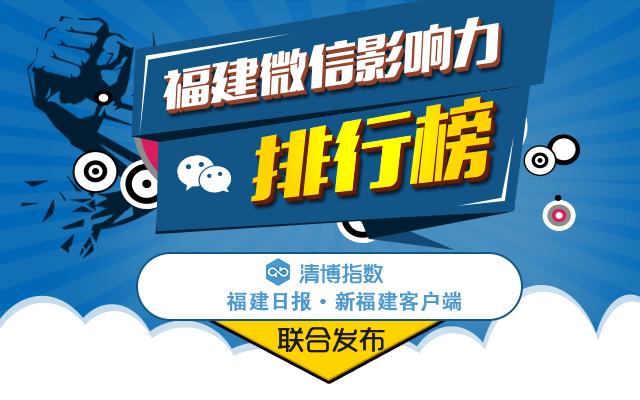 月榜出炉，头名是谁？福建微信县域影响力最新排行来了→