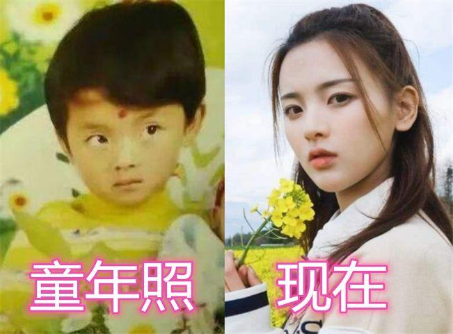 “火箭少女”小时候啥样？孟美岐可爱，看到杨超越：同款童年照！