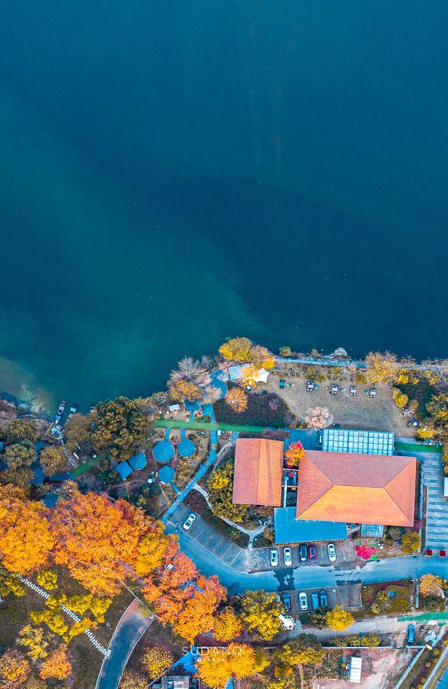 武汉的秋天太太太美了！航拍东湖：科技、生活与烟火气的随笔记录