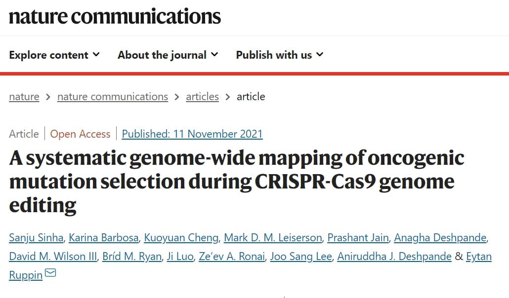 前沿技术 | “瑞士军刀”的双面性：CRISPR基因编辑存在潜在致癌风险