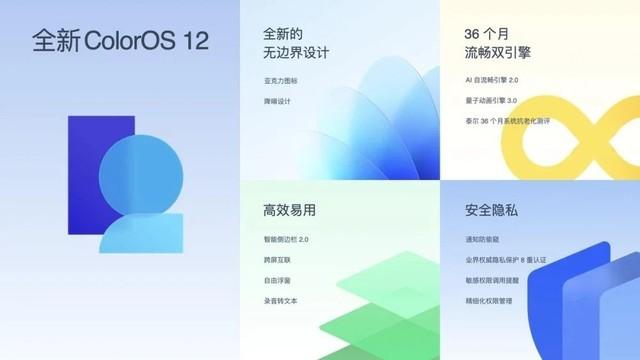 先更为敬 ColorOS 12正式版开始推送