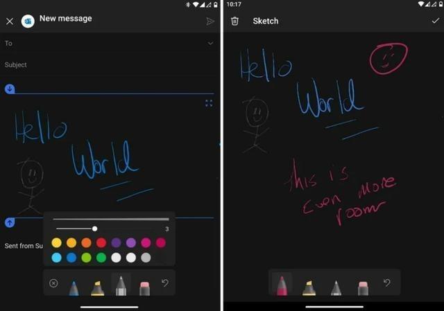 微软为Outlook版APP推出更新:Surface Duo/2可用手写笔涂鸦
