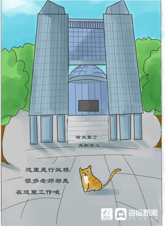 团宠！滨州医学院有个“大橘学长” 学子为其创作手绘漫画“火出圈”