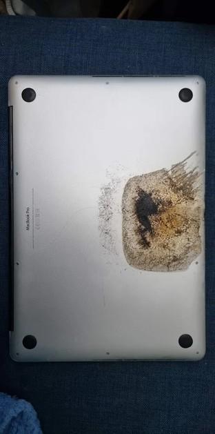 苹果MacBookPro家中自燃 用户受轻伤