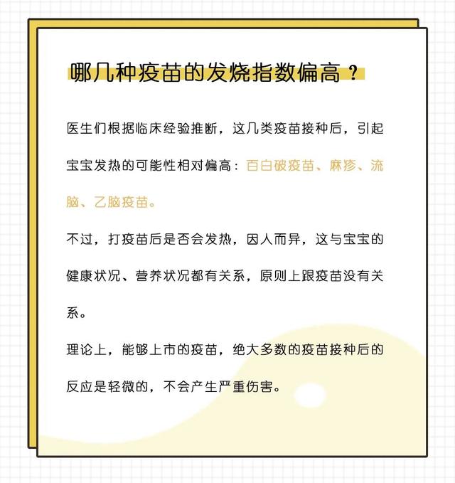 宝宝打完疫苗之后发烧，要不要吃退烧药？