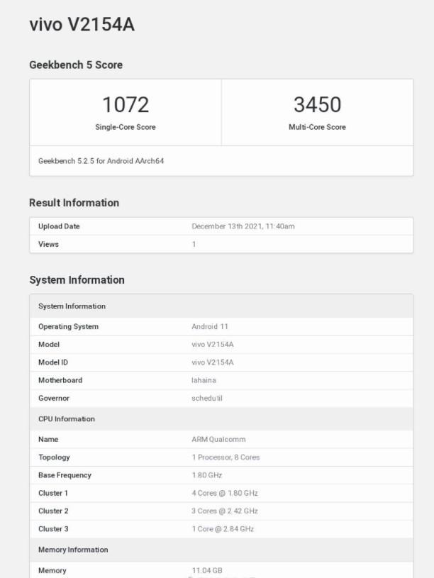 骁龙888+12GB iQOO Neo5s跑分已出