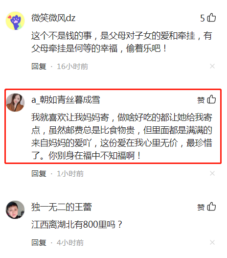 男子收到母亲的快递，埋怨快递费贵，母亲：再贵也是家里东西好吃