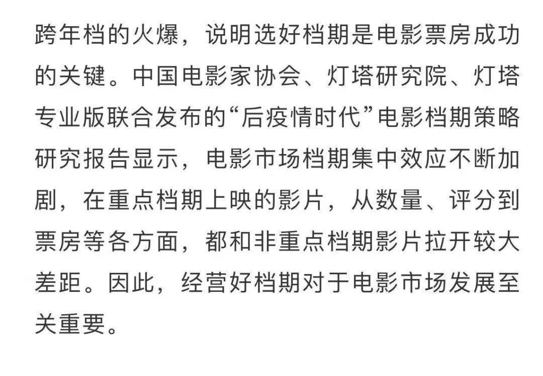 电影跨年档为何如此火爆？