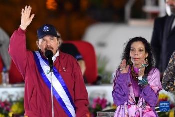 奥尔特加宣誓就任尼加拉瓜新一届总统「图」