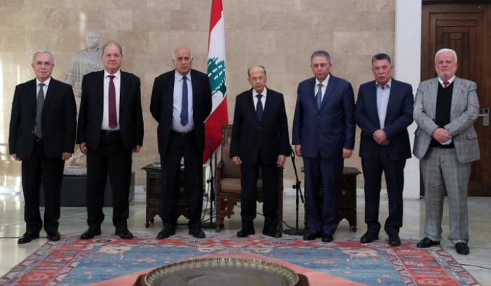 黎巴嫩总统会见巴勒斯坦民族解放运动（法塔赫）中央委员会秘书长