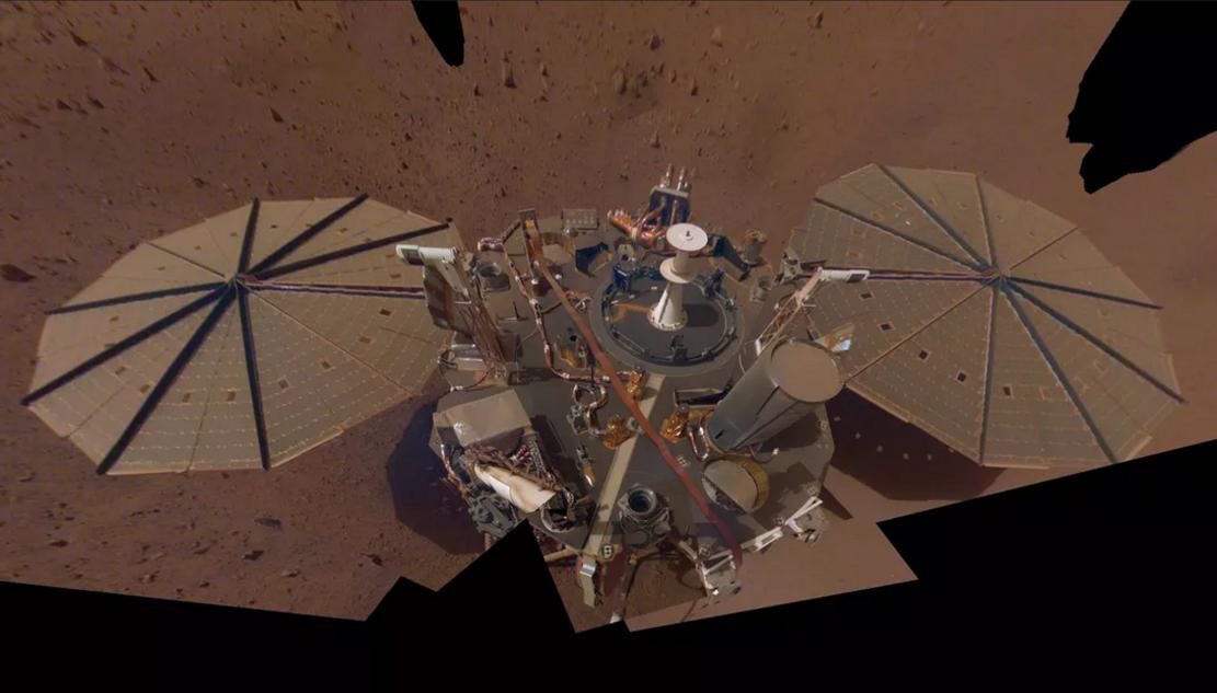 NASA“洞察号”在火星大型沙尘暴中进入了安全模式