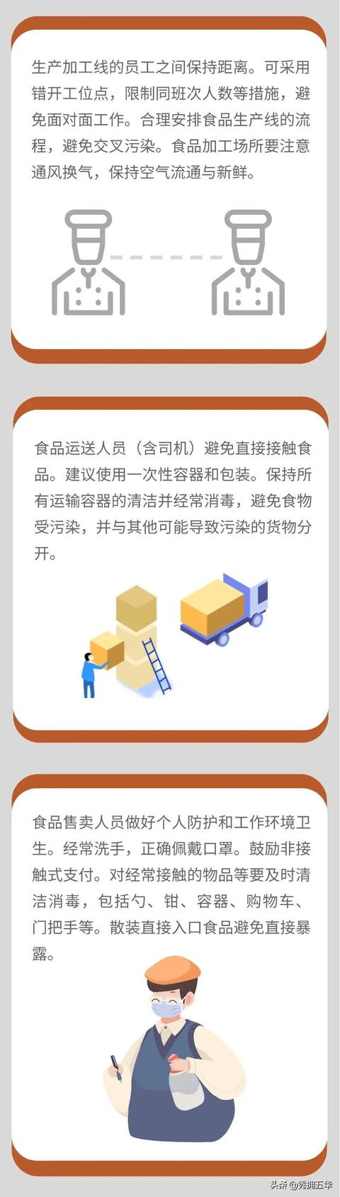 防疫 | 新冠肺炎疫情常态化防控防护指南之食品从业人员（加工、销售、服务等）篇