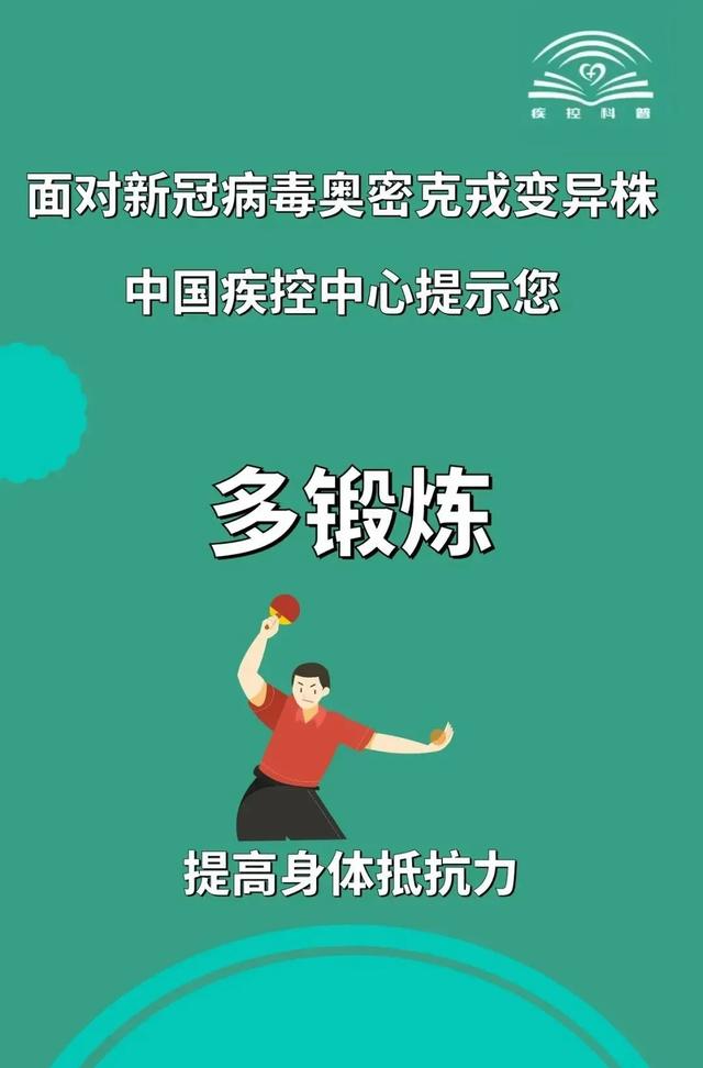 面对新冠病毒奥密克戎变异株，中国疾控中心提示您这样做↓↓