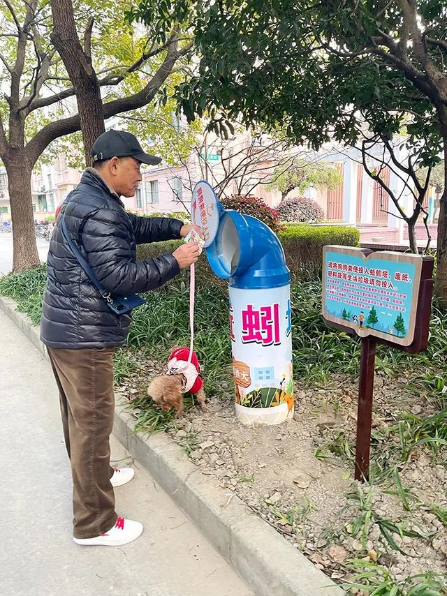 纯手工制作的“蚯蚓塔”在宝山一小区上线，竟然还有这个妙用......