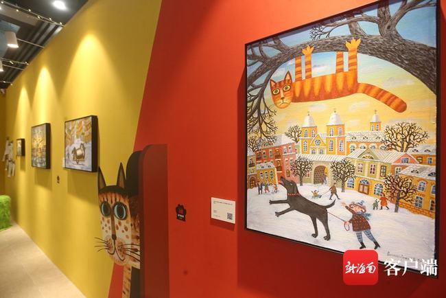 “寻喵启事”展海口展出 稚拙画作打造童趣体验