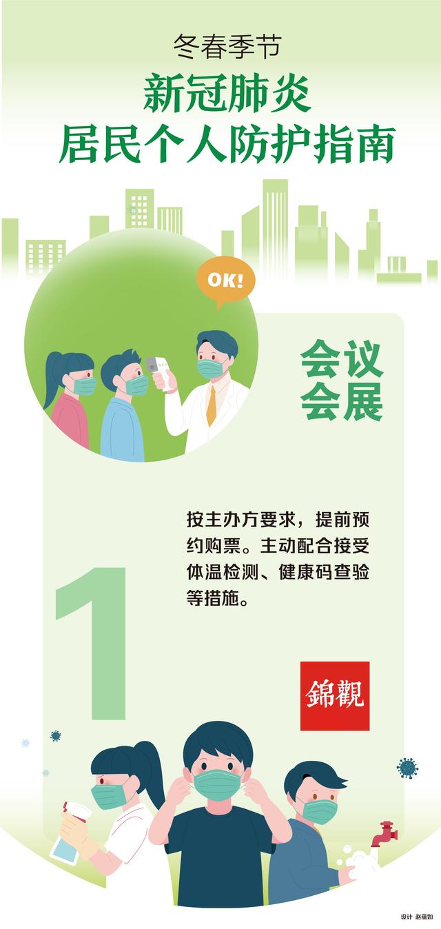 冬春季节新冠肺炎居民个人防护指南（工作场所、会议会展、商超超市篇）