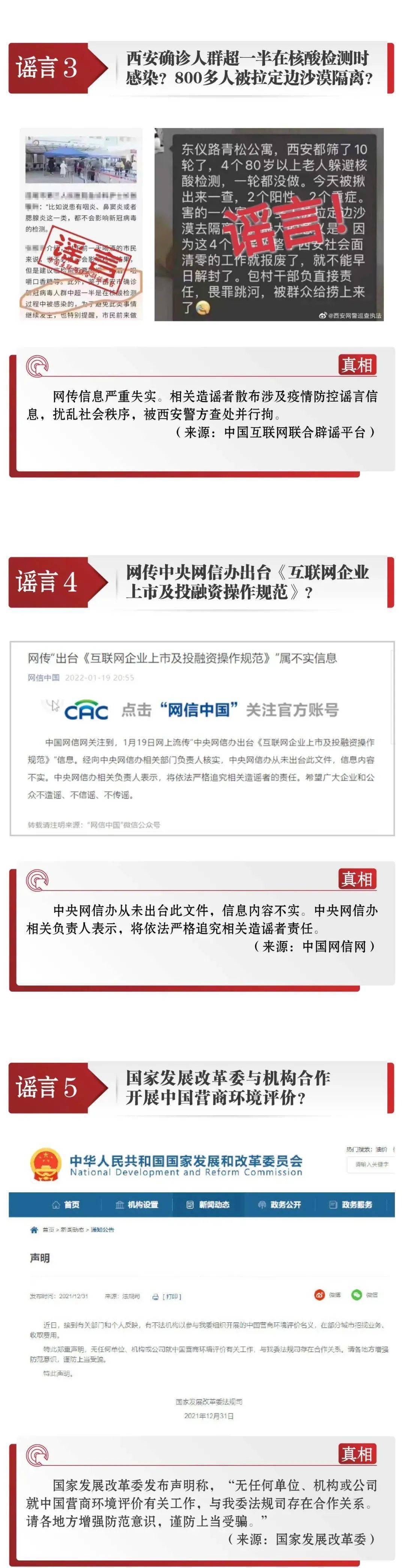 十大谣言！中国互联网推出1月辟谣榜！