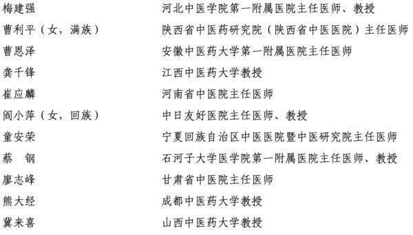 新一届国医大师和全国名中医拟表彰人选公示！林毅等广东5位中医上榜