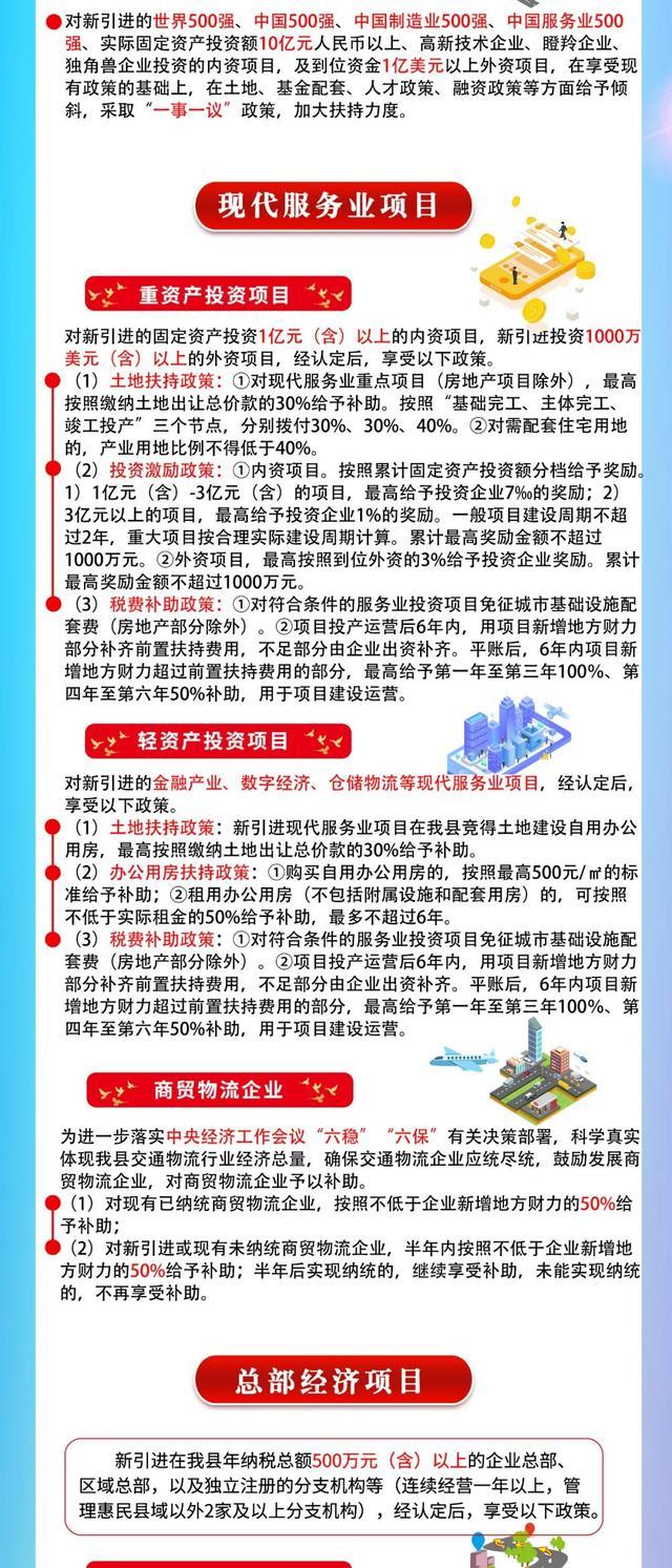 一图读懂丨惠民县发布“双招双引”最新政策
