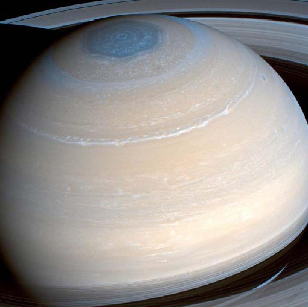 “卡西尼”在红外波段拍摄的土星