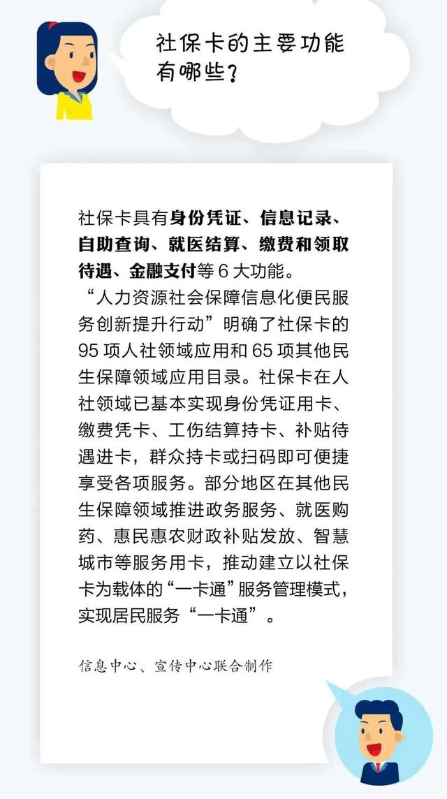 全民参保小讲堂之社保卡的主要功能有哪些？