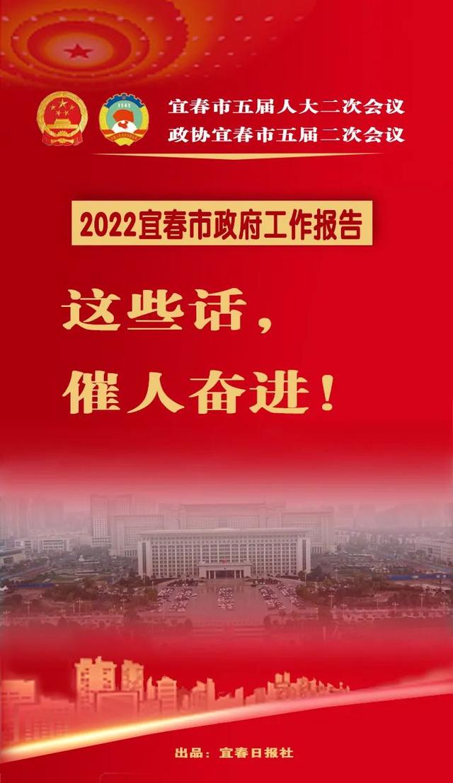 海报丨宜春市政府工作报告里，这些话催人奋进
