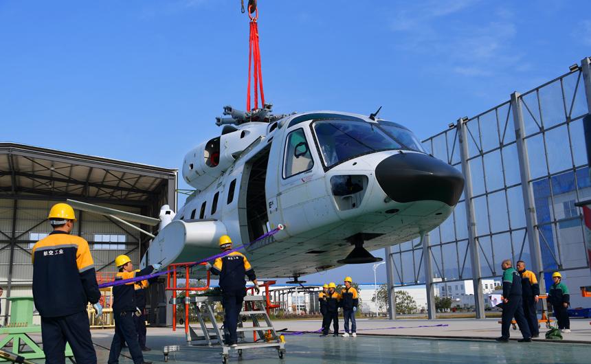 首飞在即！ “江西造”AC313A直升机地面试验平台开车成功