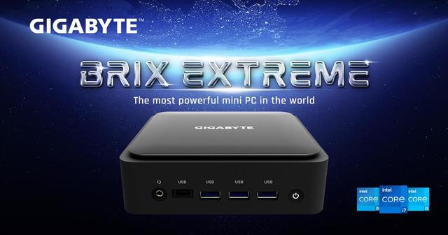 技嘉发布 BRIX Extreme 迷你主机，搭载 12 核 12 代酷睿处理器
