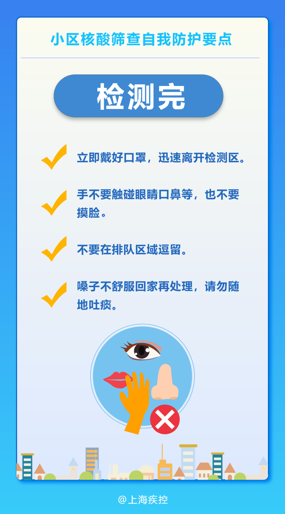 注意！小区核酸筛查自我防护要点来啦